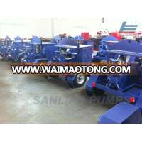 Pump with motor trailer